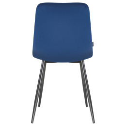 Стул обеденный DOBRIN ALEX (черные матовые ножки, темно-синий велюр (V108-67))