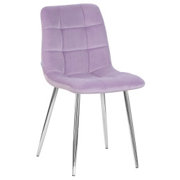 Стул обеденный DOBRIN ALEX (хром ножки, фиолетовый велюр (V108-49))