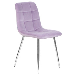 Стул обеденный DOBRIN ALEX (хром ножки, фиолетовый велюр (V108-49))