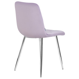 Стул обеденный DOBRIN ALEX (хром ножки, фиолетовый велюр (V108-49))