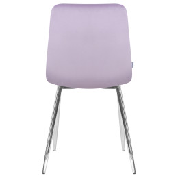 Стул обеденный DOBRIN ALEX (хром ножки, фиолетовый велюр (V108-49))