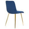 7094-LML ALEX, цвет сиденья темно-синий велюр (V108-67), цвет основания золото