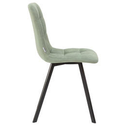 Стул обеденный DOBRIN ALEX SQUARE (черные матовые ножки, мята ткань (UF860-11B))