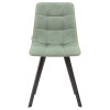 Стул обеденный DOBRIN ALEX SQUARE (черные матовые ножки, мята ткань (UF860-11B))