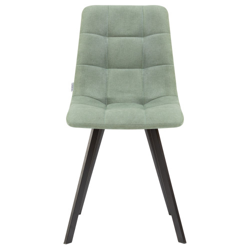 Стул обеденный DOBRIN ALEX SQUARE (черные матовые ножки, мята ткань (UF860-11B))