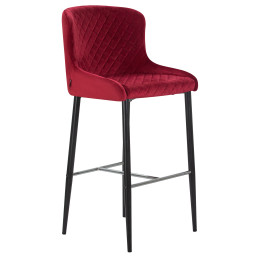 8297-LML-CHRISTIAN 75, цвет сиденья бордовый велюр (V108-85), цвет основания черный