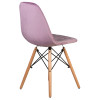 301-LMZL BENNET, цвет сиденья пудрово-сиреневый велюр (HLR-27), цвет основания светлый бук