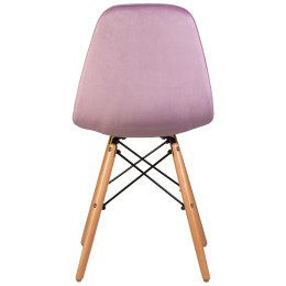 301-LMZL BENNET, цвет сиденья пудрово-сиреневый велюр (HLR-27), цвет основания светлый бук