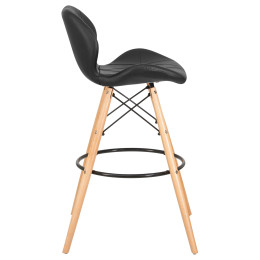 302B-LMZL BUTTERFLY BAR, цвет сиденья черный, цвет основания светлый бук