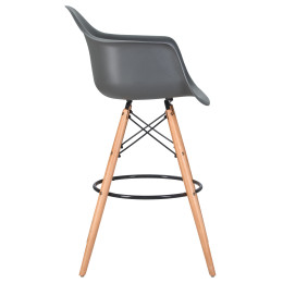 620MPP-LMZL DAW BAR, цвет сиденья серый, цвет основания светлый бук