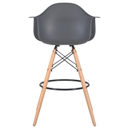 620MPP-LMZL DAW BAR, цвет сиденья серый, цвет основания светлый бук
