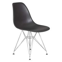 638APP-LMZL DSR, цвет сиденья тёмно-серый (GR-04), цвет основания хромированная сталь