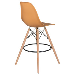 Стул барный DOBRIN DSW BAR (ножки светлый бук, цвет персиковый (NX-Y-06))