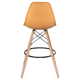Стул барный DOBRIN DSW BAR (ножки светлый бук, цвет персиковый (NX-Y-06))