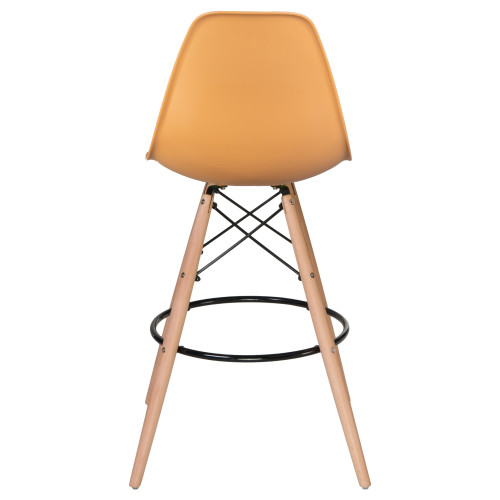 Стул барный DOBRIN DSW BAR (ножки светлый бук, цвет персиковый (NX-Y-06))
