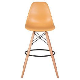 Стул барный DOBRIN DSW BAR (ножки светлый бук, цвет персиковый (NX-Y-06))