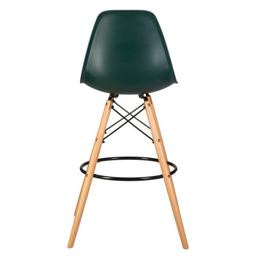 638GPP-LMZL DSW BAR, цвет сиденья тёмно-зеленый (G-13), цвет основания светлый бук