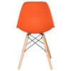 Стул обеденный DOBRIN DSW (ножки светлый бук, цвет оранжевый (O-02))