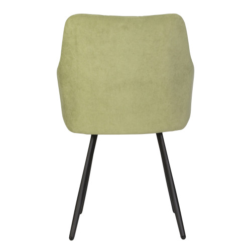 Стул обеденный DOBRIN ROBY (ЭМАЛЬ ЧЕРНЫЙ МУАР велюр Catania Forest)