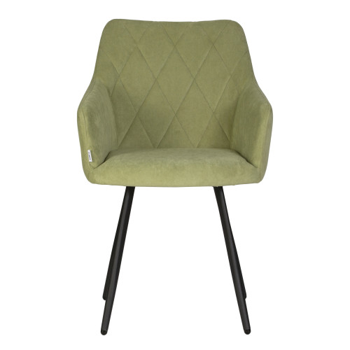 Стул обеденный DOBRIN ROBY (ЭМАЛЬ ЧЕРНЫЙ МУАР велюр Catania Forest)