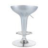Стул барный DOBRIN BOMBA (серебряный металлик)