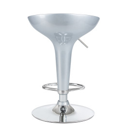 Стул барный DOBRIN BOMBA (серебряный металлик)