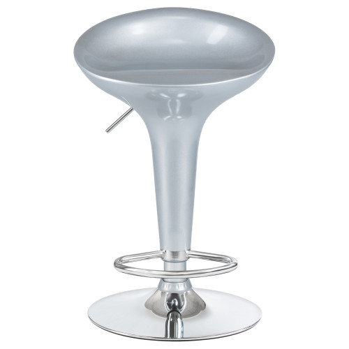 Стул барный DOBRIN BOMBA (серебряный металлик)