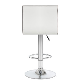 5006-LM CANDY, цвет сиденья бело-черный, цвет основания хром