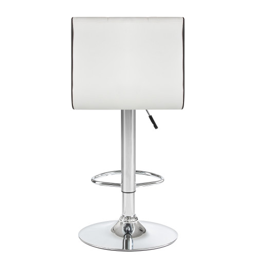 5006-LM CANDY, цвет сиденья бело-черный, цвет основания хром