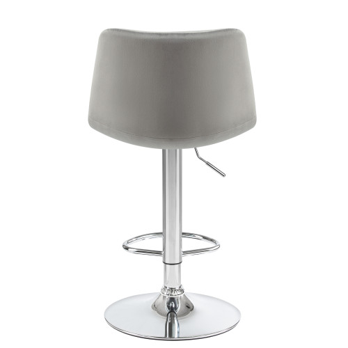 Стул барный DOBRIN TAILOR (серый велюр (MJ9-75))