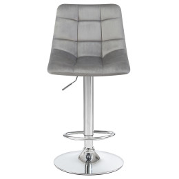 Стул барный DOBRIN TAILOR (серый велюр (MJ9-75))
