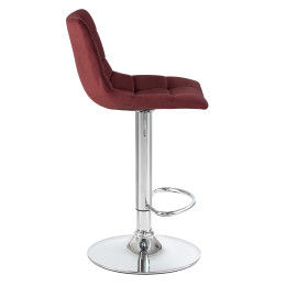 5017-LM TAILOR, цвет сиденья винный (MJ9-35), цвет основания хром