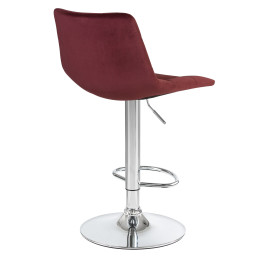 5017-LM TAILOR, цвет сиденья винный (MJ9-35), цвет основания хром