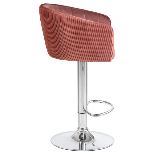Стул барный DOBRIN DARCY (бронзово-розовый велюр (1922-17))
