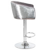 Стул барный DOBRIN DARCY SHINY (серый велюр с серебрянными пайетками)