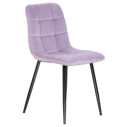 Стул обеденный DOBRIN ALEX (черные матовые ножки, фиолетовый велюр (V108-49))