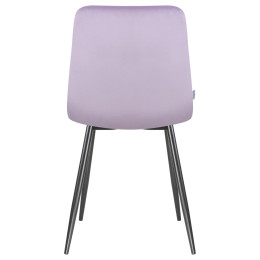 Стул обеденный DOBRIN ALEX (черные матовые ножки, фиолетовый велюр (V108-49))