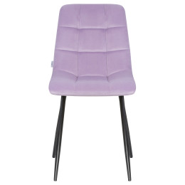 Стул обеденный DOBRIN ALEX (черные матовые ножки, фиолетовый велюр (V108-49))
