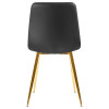 7094-LML ALEX, цвет сиденья чёрная экокожа (P-01), цвет основания золото