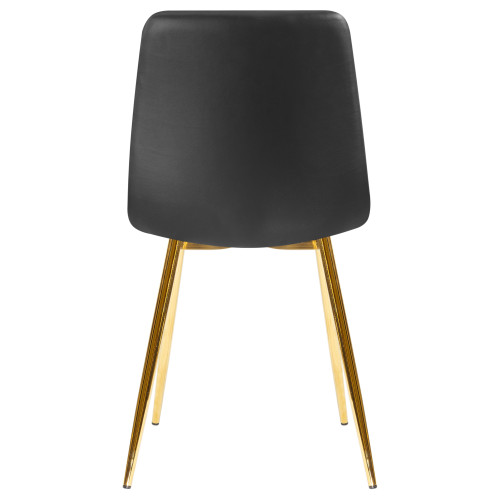 7094-LML ALEX, цвет сиденья чёрная экокожа (P-01), цвет основания золото