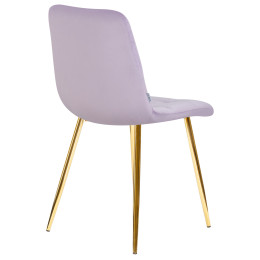 Стул обеденный DOBRIN ALEX (золотые ножки, фиолетовый велюр (V108-49))