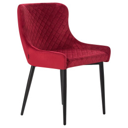 Стул обеденный DOBRIN RICHARD (черные матовые ножки, бордовый велюр (V108-85))