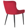 Стул обеденный DOBRIN RICHARD (черные матовые ножки, бордовый велюр (V108-85))