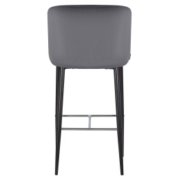 8297-LML-CHRISTIAN 75, цвет сиденья темно-серый велюр (V108-91), цвет основания черный