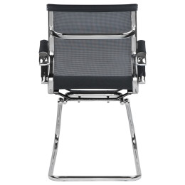 102N_Mesh-LMR CODY MESH, цвет сиденья черный, цвет основания хромированная сталь