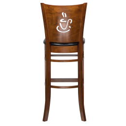 Стул барный DOBRIN JERRY BAR (шоколад, чёрный)