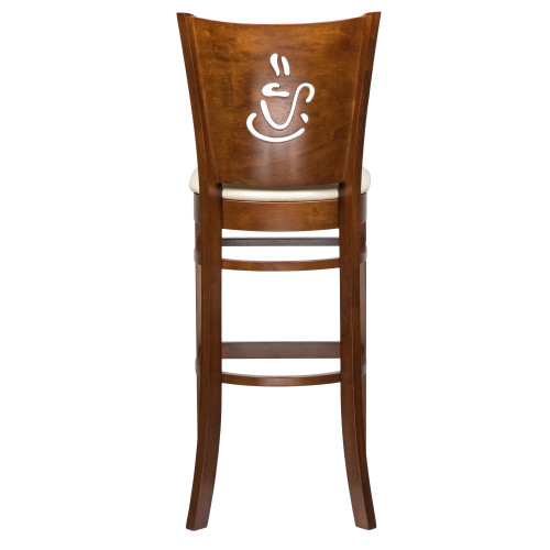 Стул барный DOBRIN JERRY BAR (шоколад, кремовый)