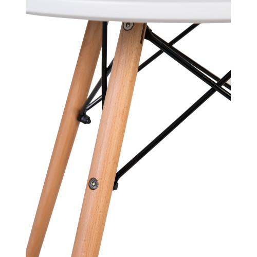 53-TD-LMZL SHELLEY, цвет столешницы белый, цвет основания светлый бук