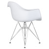 Стул обеденный DOBRIN DAW CHROME (ножки хром, цвет сиденья белый)