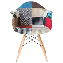 Стул обеденный DOBRIN DAW PATCHWORK (цвет сиденья мозаика)